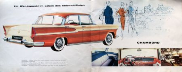 Simca Vedette Modelprogram 1959 Carbrochure (7558)